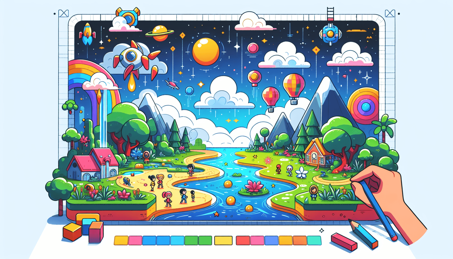 Exciting online game environment
